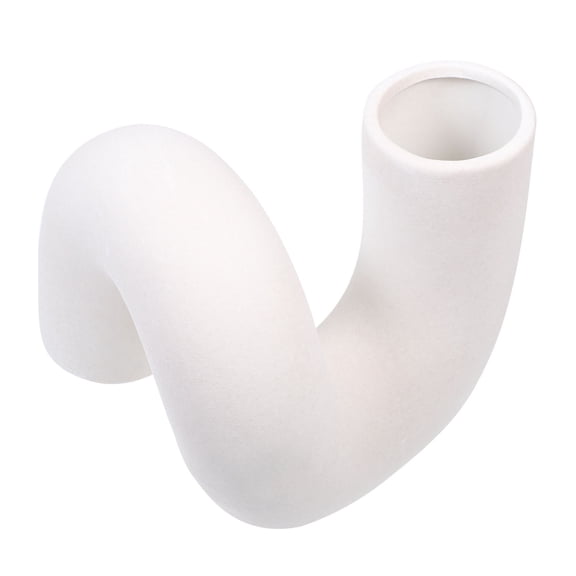 Soimiss Khaki Ceramic Vase for Storage Modern Decorative Planter Dummy Flowers Photo Prop 1 Piece