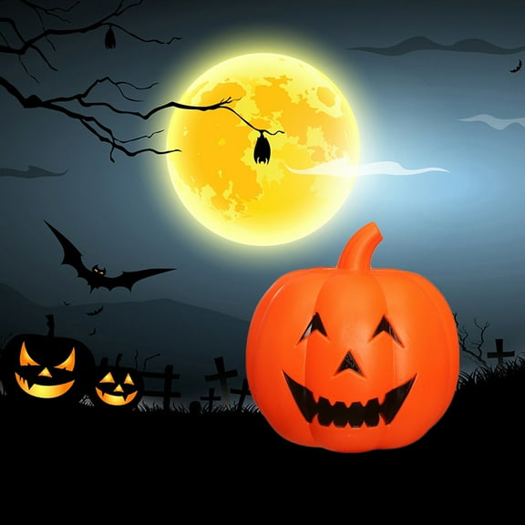 Soimiss LED Pumpkin Lights Plastic Lighting for Use 1Set