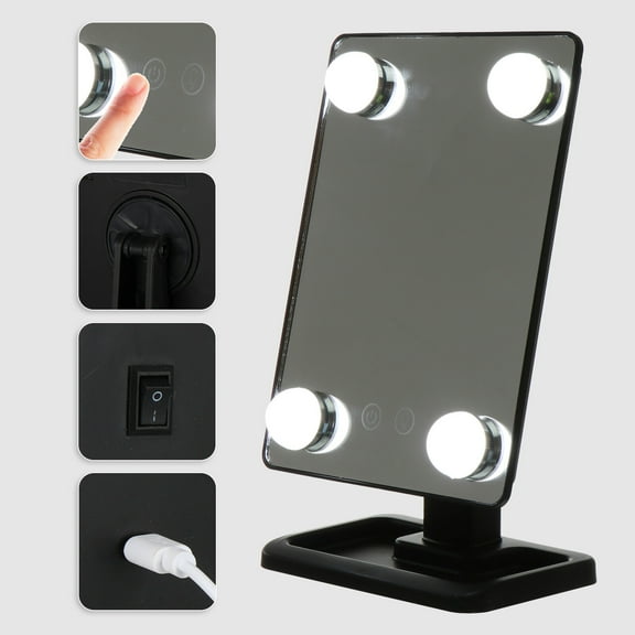 Soimiss LED Vanity Mirror with Adjustable Gears Swivel Design for 1Set