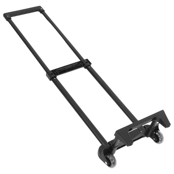 Soimiss Foldable Plastic Trolley Hand Truck Black 1Pack