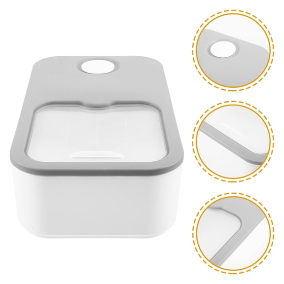 Soimiss Simple Grey Laundry Detergent Box with Sliding Lid for Practical Home Storage
