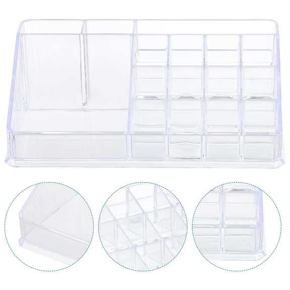 Soimiss Makeup Organizers and Storage Rectangular Plastic for Dressing Table 1Pack