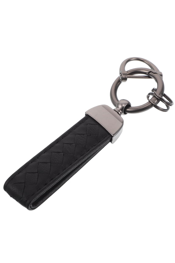 Fashionable Black Car Keychain for Men Durable Key Ring for Backpack and Purse Decoration