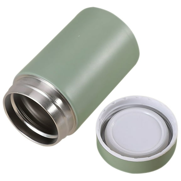 Soimiss Mini Milk Bottles Stainless Steel Thermal Food Container Compact Green 1Set