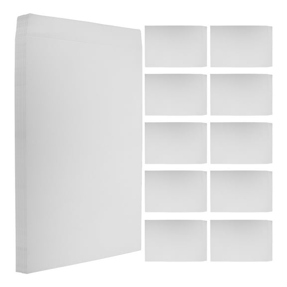 Soimiss 20Pcs Paper Envelope Pouch White with Self Adhesive Ideal for Daily Money and Jewelry Storage