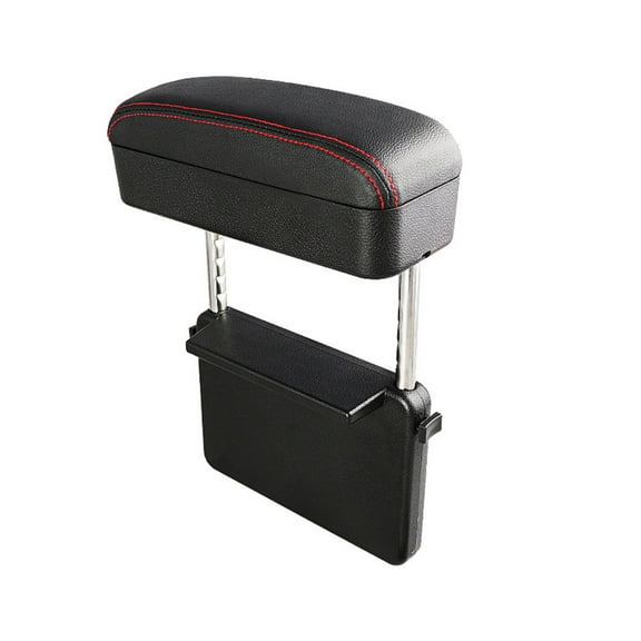 Soimiss Black Car Armrest Box with Elbow Support for Convenient Storage