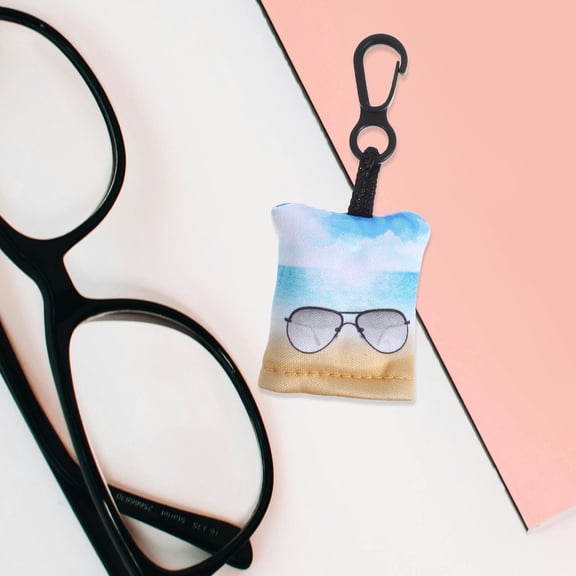 Soimiss Soft Multicolor Glasses Cleaning Cloth with Strap for Eyeglasses and Screens