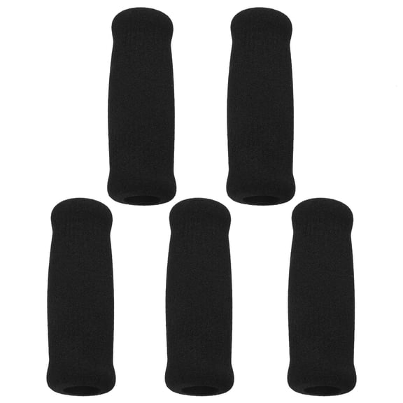 Soimiss Nonslip Crutch Handle Grips with Thick Sponge Material for Comfortable Daily Use Black 5 Pieces
