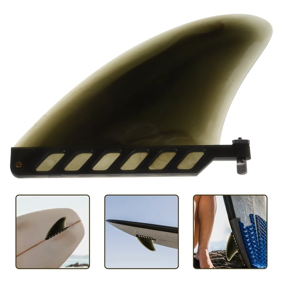 Soimiss Paddle Board Replacement Center Fin Surfboard Fin Black PVC 1Pcs for Paddling