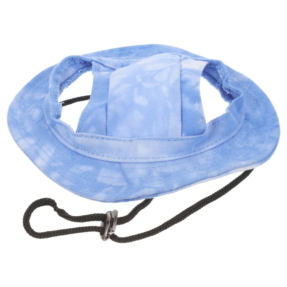Soimiss Outdoor Sky Blue Dog Baseball Hat with Wide Brim and Comfortable Ear Holes