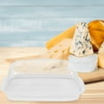 thumbnail image 1 of Soimiss Cream Cheese Container and Butter Holder with Lid White Plastic for Kitchen Storage, 1 of 4