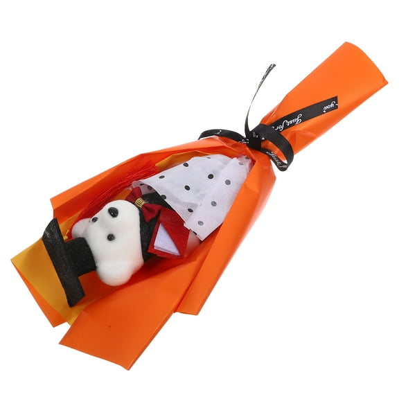 Soimiss Bear Decor Bouquet Plush Fabric Party Orange 1Set