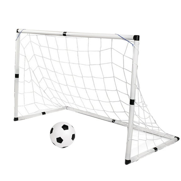 Soimiss 1Pc Detachable Soccer Goal Net with Synthetic Football and PVC Nails for Outdoor Use