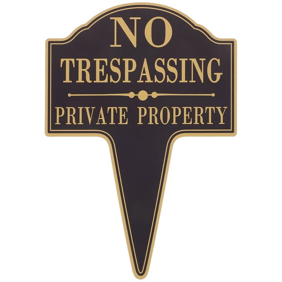 Soimiss Privacy Protection Yard Sign for Homeowners Black 1Set
