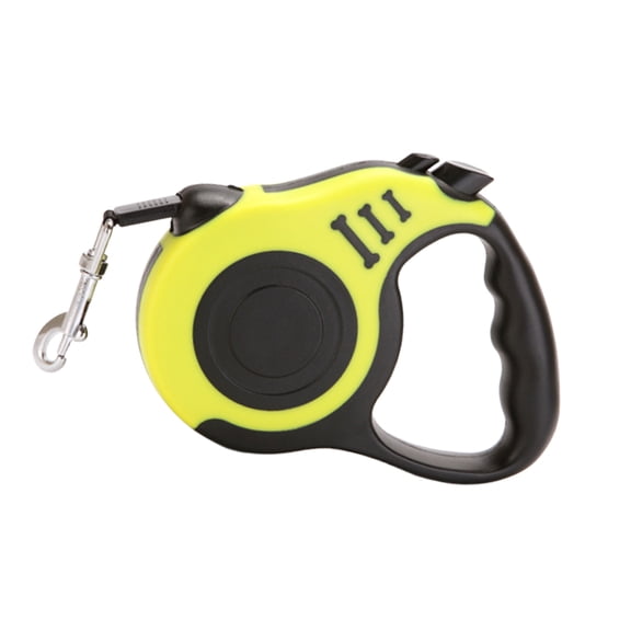 Soimiss Yellow Dog Safe ng with Auto Retractable Traction Rope for Easy Carry and Use