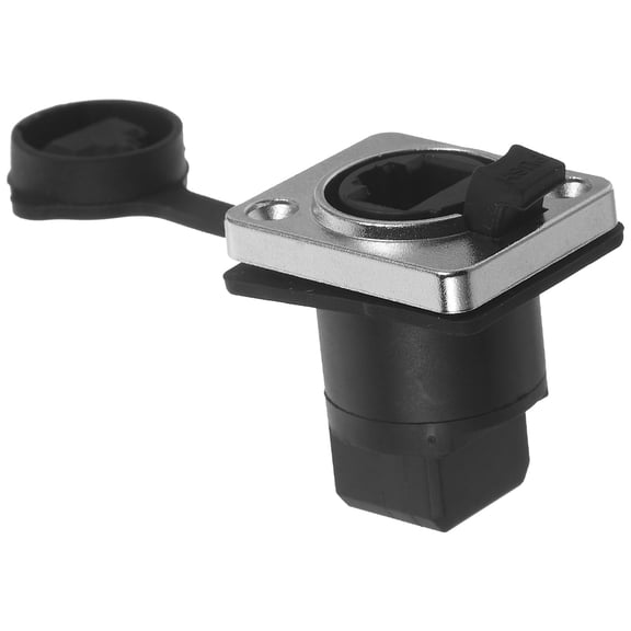 Soimiss Rj45 Panel Mount Coupler Splashproof Angled Connector for Network Extension and Cable Management