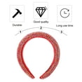thumbnail image 1 of Soimiss Red Rhinestone Headband Wide Rim Hair Hoop Padded Headwear Light Weight Party Decoration, 1 of 5