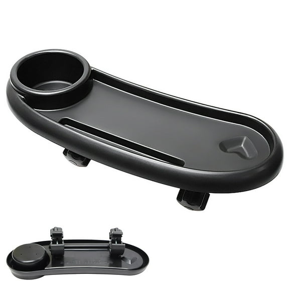 Soimiss Removable Stroller Tray Attachment Black Feeding Tray for Pushchair 1Pack