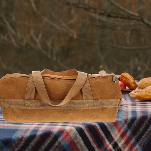 Soimiss Lightweight Camping Organizer Bag with Canvas Material for Outdoor Tent Stakes