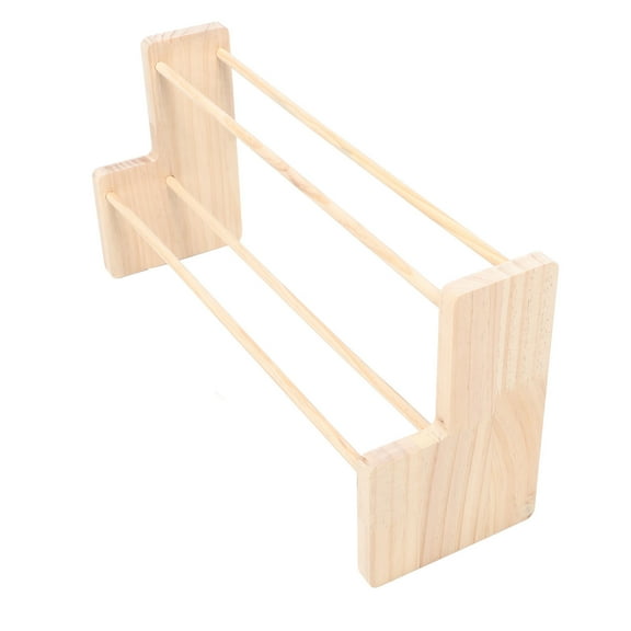 Soimiss Craft Ribbon Storage Holder Wood Beige 1Pack for Adults Craft Room