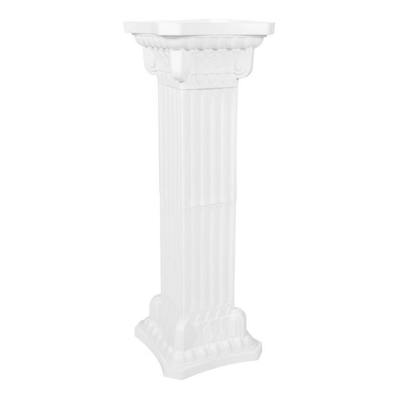 Soimiss Roman Plastic Columns Pillar Decor White Outdoor Road Guide 1Pcs