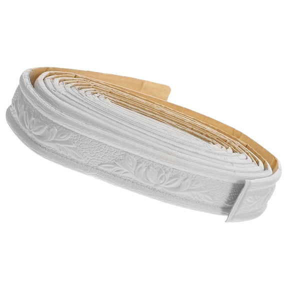 Soimiss White Peel and Stick Wallpaper Border Wall Trim Foams Edging p for Frames Home Decor