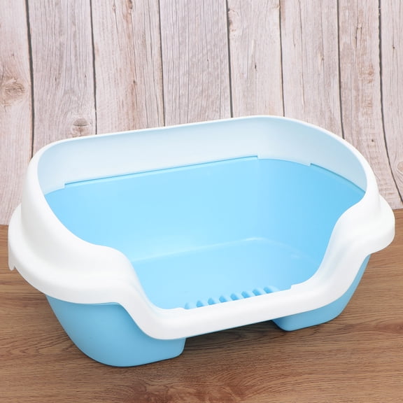 Soimiss Litter Box with Durable Plastic Basin Easy to Clean and Use