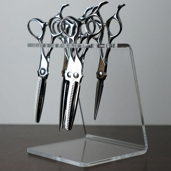 Soimiss Shear Organizer Plastic Transparent 1Pack for Barbers Home Use