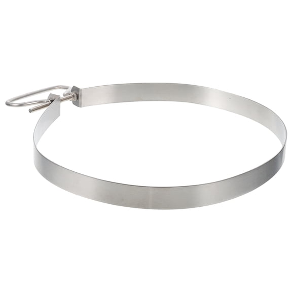 Soimiss Stainless Steel Hoop Cutting Board Ring Silver 1Pcs