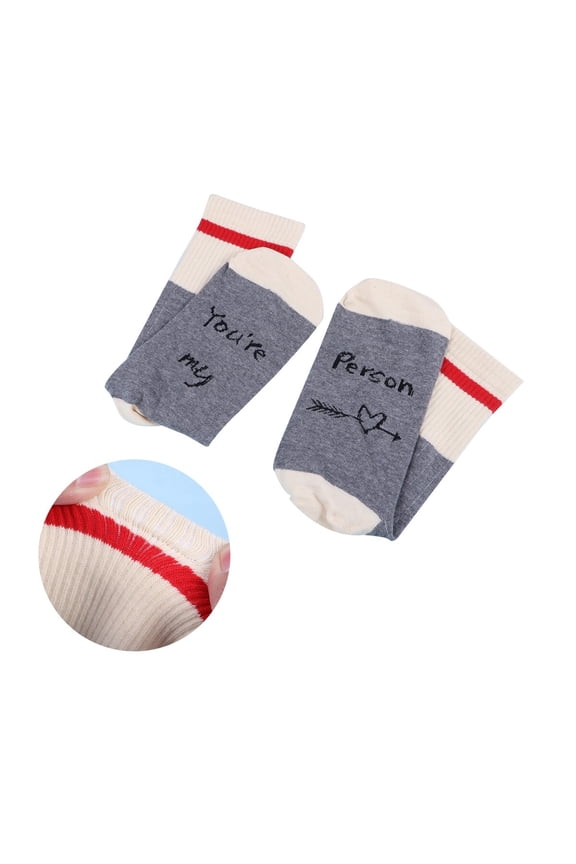 Simple Socks Cotton Dark Grey 1 Pair for Adults Casual Wear