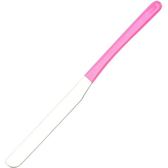 Soimiss Makeup Mixing ula Tool with Long Handle Stainless Steel Cosmetic ula in Pink