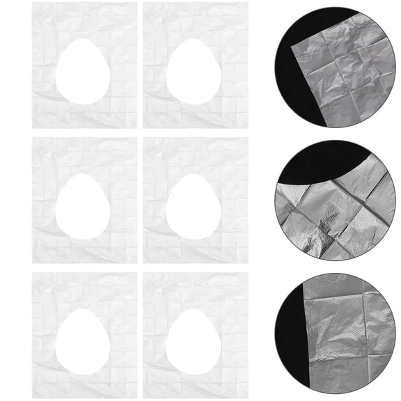 Soimiss 50Pcs Disposable Toilet Seat Cushion Made of Po Film for Home Travel with Waterproof Skid Resistant Design