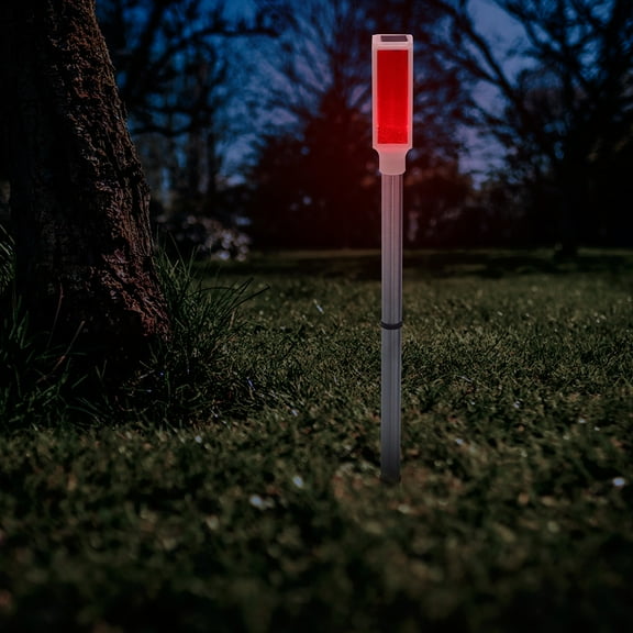 Soimiss Solar Road Lamp Solar Light Red Plastic Outdoor 1Pcs