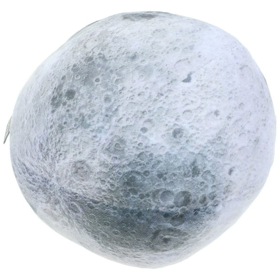 Soimiss Moon Shaped Throw Pillow Decorative Sofa Pillow Grey PP Cotton 1 Pcs