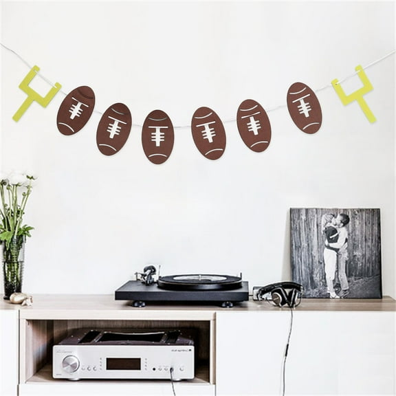 Soimiss Football Party Supplies Assorted Color Flags for Indoor Outdoor Decor