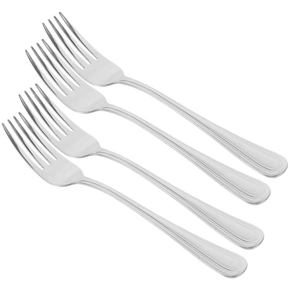 Soimiss Stainless Steel Forks Set of 4 in Silver Color for Home Use Simple to Clean and Safe 4 pcs