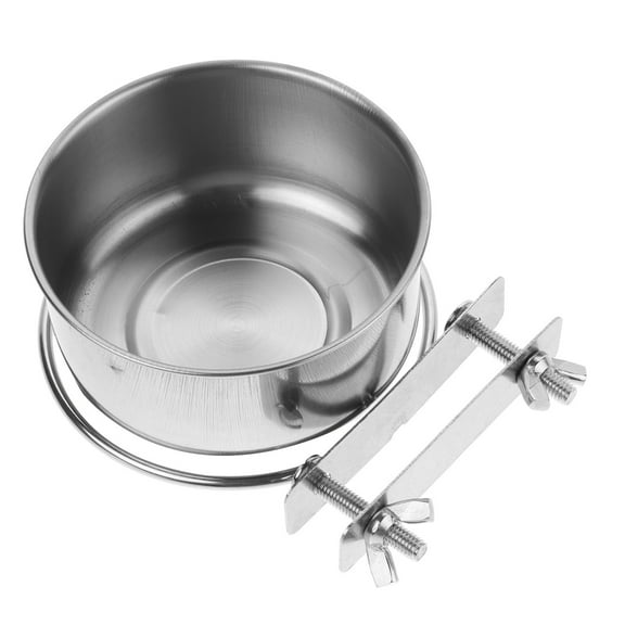 Soimiss Wall Mounted Stainless Steel Pet Feeding Bowl for Dogs Cats with Dishwasher Safe Bowls