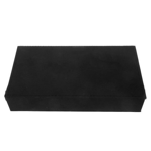 Soimiss Eyeglass Case for Multiple Glasses Black Cardboard Silk Fabric 1Set Back to School