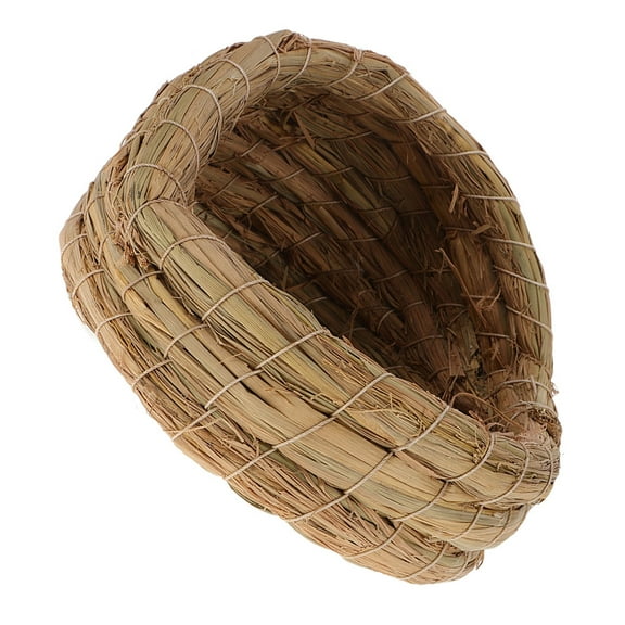 Soimiss Straw Woven Nest Chicken Sleeping Bed In Dark Brown For Farm Use 1Pack