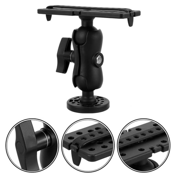 Soimiss Swivel Fish Mount 1Set Nylon Black for Canoe Fishing Enthusiasts