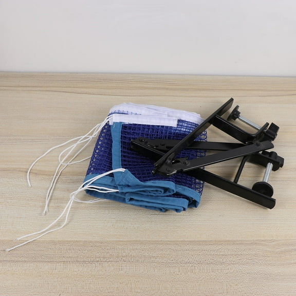 Soimiss Lightweight Blue Table Tennis Net Post Set with Metal Clamp Posts