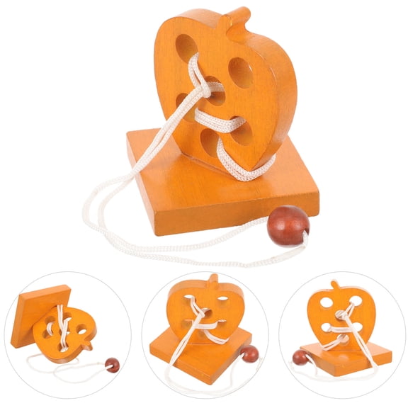 Soimiss Interlocking Brain Exercising Puzzle in Orange for Intelligence and Dexterity