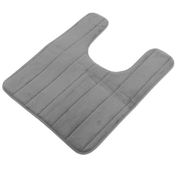 Soimiss Anti-Skid Rug Memory Mat Bathroom Use Soft Comfortable Non-Slip Backing Dark Grey