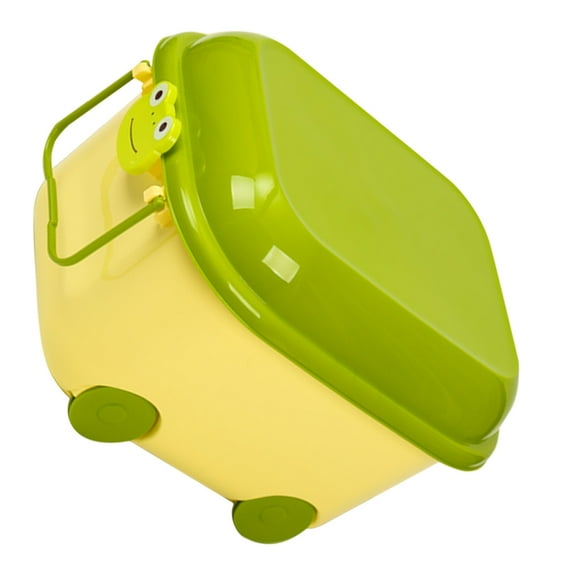 Soimiss Toy Box Organizer Toy Storage Box Green With Pull Handle For Under Bed Storage 1Pack