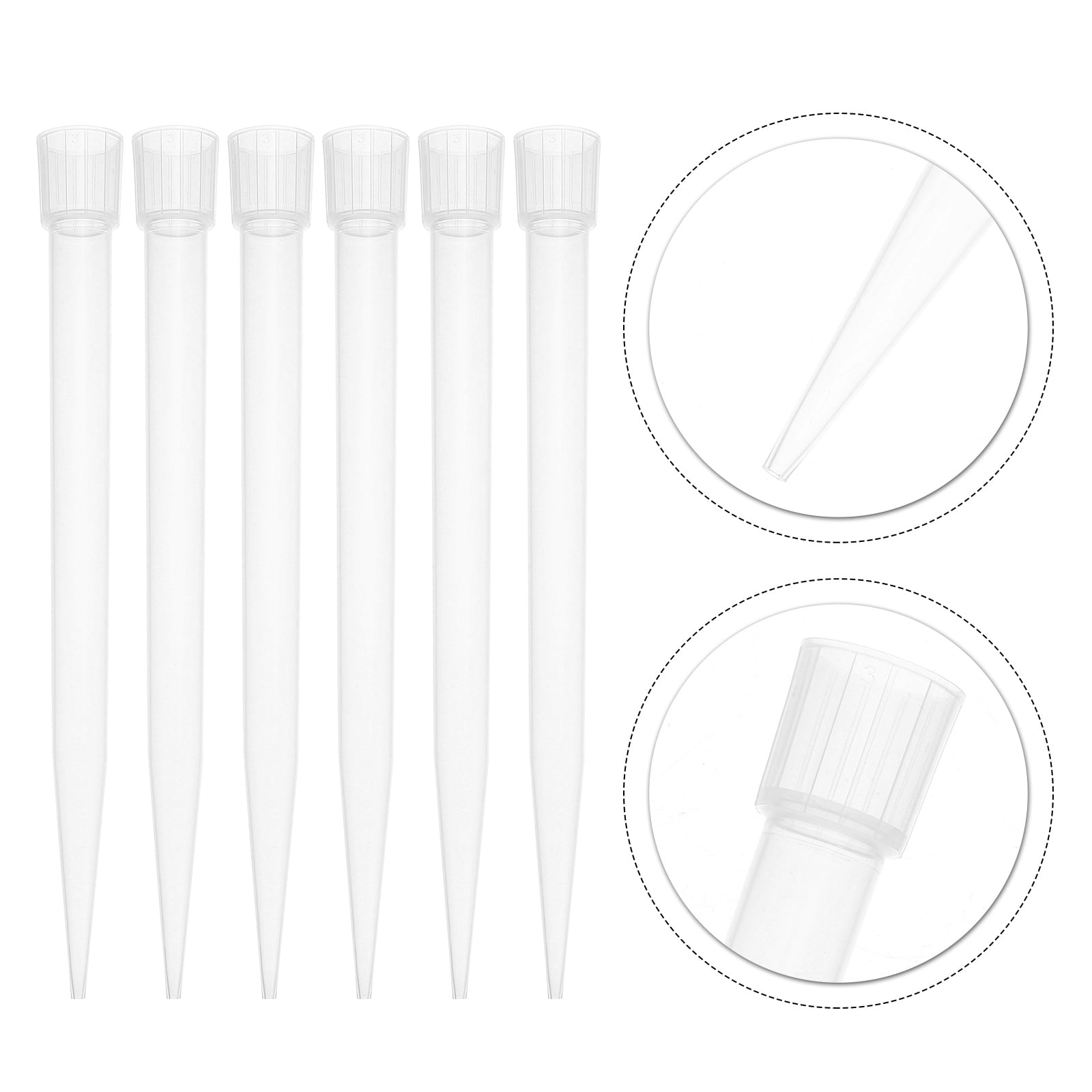 Soimiss Pipettor Nozzle Tip 5Ml PP for Accurate Liquid Transfer 300Pcs