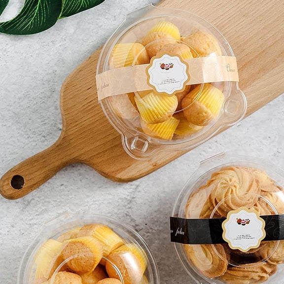 Soimiss Elegant Transparent Cake Box for Baking and Desserts 50Pcs