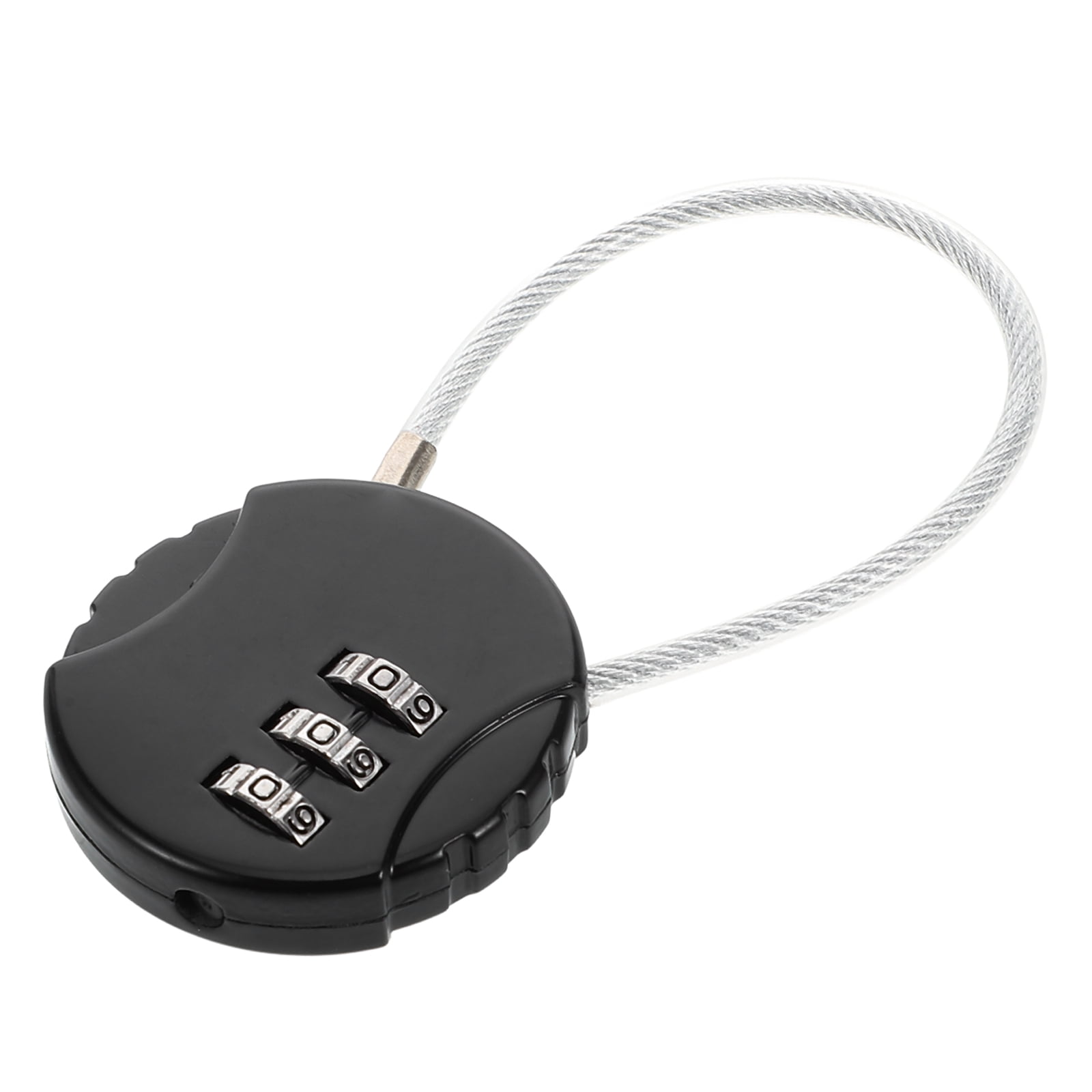 Soimiss Travel Combination Lock Black Round Security Lock 1Pack Back to ...