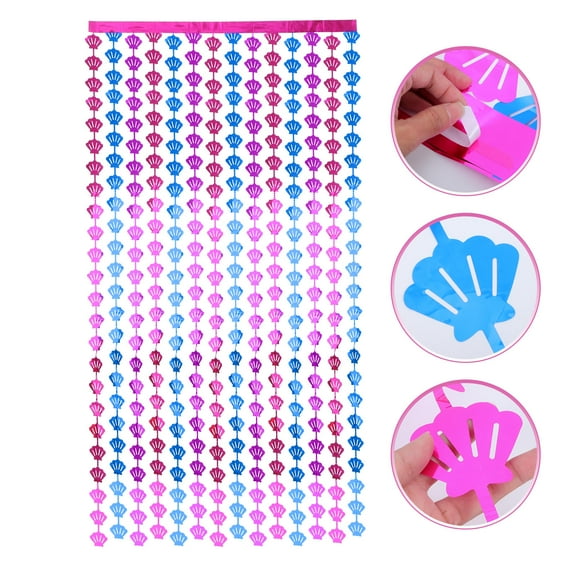 Soimiss Under The Sea Shower Curtain Coastal Vintage Beach Scene Bathroom Decor 1 Set