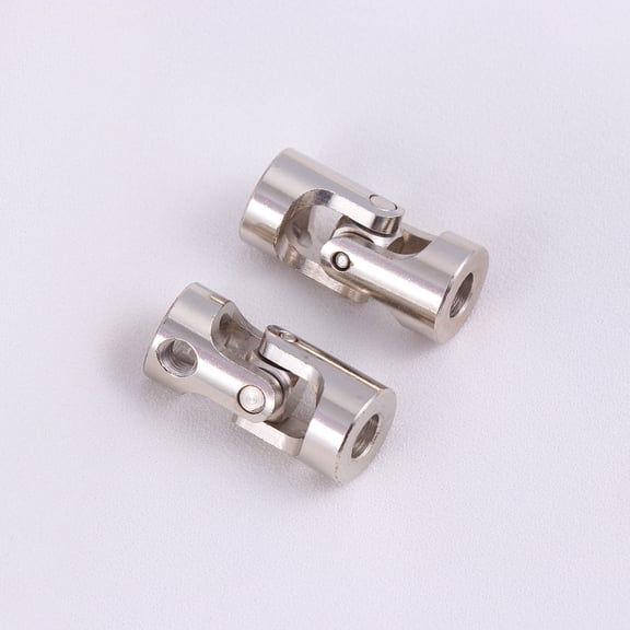 Soimiss 5Pcs Plated Silver Universal Joint for Rc Car Metal Adapter with High Torque and Shock Absorption