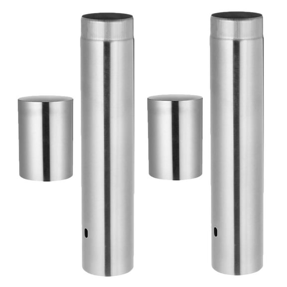 Soimiss Stainless Steel Document Holder Cylinder for Important Certificates 2Pcs